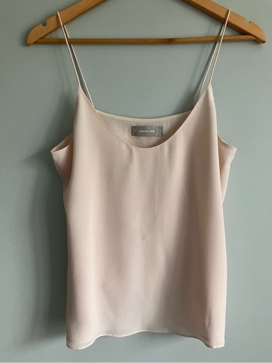 Everlane Tops - EVERLANE Dusty Pink Silk Double Layered Cami Blouse Size 6